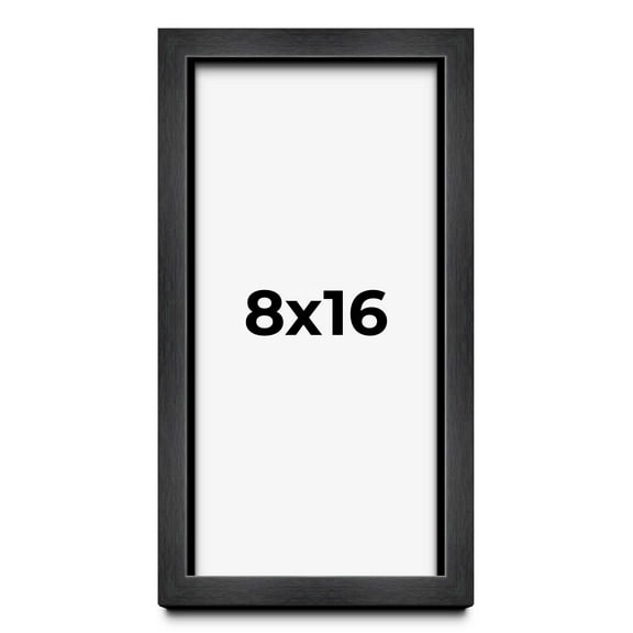 8x16 Black Shadowbox Frame - Interior Size 8x16 by 1 Inches - Made to Display Items Up To 1 Inches Deep