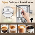 thumbnail image 4 of Máquina de café espresso Spacekey, 20 bar, 1350 W, con espumador de leche, color plateado, 4 of 7