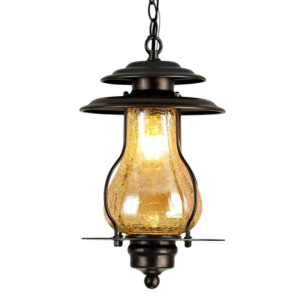 GZBtech Outdoor Pendant Lights for Porch Rustic Exterior Pendant