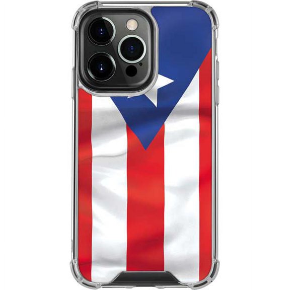 Skinit Puerto Rico Flag iPhone 14 Pro Clear Case