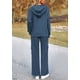 thumbnail image 2 of Conjunto Deportivo para Mujer PRETTYGARDEN Sudadera con Capucha y Pantalones Cargo XL Azul, 2 of 8