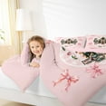 thumbnail image 4 of jejeloiu Merry Christmas Bedding Comforter Set,Nutcracker Soldier Twin Comforter Sets,Pink Bowknot Bowtie Bedding Set For Child,Breathable Home Decor Reversible,2-Piece, 4 of 8