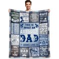 thumbnail image 1 of LHSHID Funny Papa Gifts from Granddaughter Grandson Best Gifts for Papa Best Papa Ever Gifts Papa Birthday Gifts from Grandkids to My Papa Grandpa Gifts for Christmas Great Papa Blanket Gifts 30x40in, 1 of 6