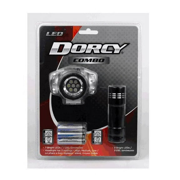 Dorcy 41-3247 7 LED Headlight And 9 Flashlight Combo