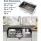 thumbnail image 3 of Fregadero de Cocina Undermount Negro de 32", Acero Inoxidable 16 Gauge, Cuenca Profunda con Accesorios Deslizantes para RV y Cocina, 3 of 8
