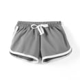 thumbnail image 2 of LEKWK Girls Running Shorts Stretch Drawstring Casual Dolphin Shorts Summer Workout Dance Soccer Active Bottoms Cotton School Sports Lounge Clothes, 2 of 3