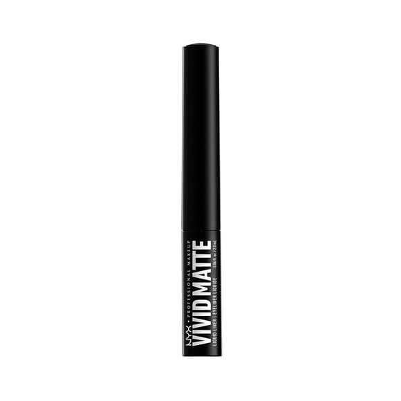 Delineador de Ojos Líquido Nyx Professional Makeup Vivid Matte Black 2ml