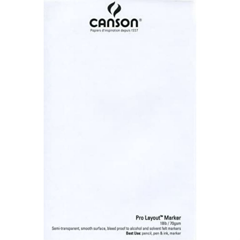 Canson Pro Layout Marker Pad, 14 x 17, 50 Sheets - The Art  Store/Commercial Art Supply