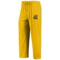 thumbnail image 4 of Men's Concepts Sport Yellow/Heathered Charcoal Wichita State Shockers Meter Long Sleeve T-Shirt & Pants Sleep Set, 4 of 5