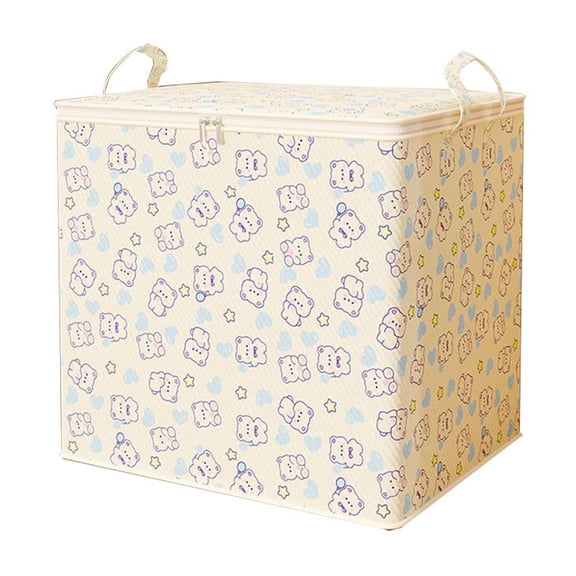 Vikakiooze Heavy Duty Storage With Reinforced Handles Extra Large Storage Bags For Clothes Toys Christmas Decoration Organizer Tote Bag Thickened Double Zipper