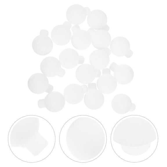 PBPBOX 100Pack Globe Light Bulbs for String Lights Replacement Abs Matte .8In Diameter