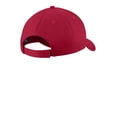 thumbnail image 3 of Port Authority Uniforming Twill Cap-One Size (Red), 3 of 3