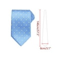 thumbnail image 2 of INSPIRE CHIC Men's Dots Ties Self-Tied Necktie 3.1" Width Satin Tie for Wedding Classic Blue One Size, 2 of 4