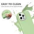 thumbnail image 3 of Funda GUAGUA de silicona líquida delgada para iPhone 13 Pro Max de 6.7 pulgadas, color verde, 3 of 9