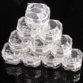 thumbnail image 1 of Caja de almacenamiento de joyería, organizador de exhibición de pendientes de anillo transparente acrílico, estuche de regalo (blanco) para artículos pequeños, 20 Uds., 1 of 5