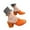 Orange, variant on Women's Heeled Sandals Square Open Toe comfortable Heeled Mules Chunky Block Low Heel On Slides