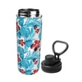 thumbnail image 2 of KLL Hawaiian Style Pattern 18oz Insulated Water Bottle, Stainless Steel Sports Water Cup Flask with Spout and Handle Lid for Sports Travel Car& School, 2 of 7
