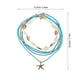 thumbnail image 2 of 5 collares bohemios multicapa con conchas, estrellas de mar y cuentas de arroz, joyería de moda para mujer, para playa, verano y ropa informal., 2 of 3