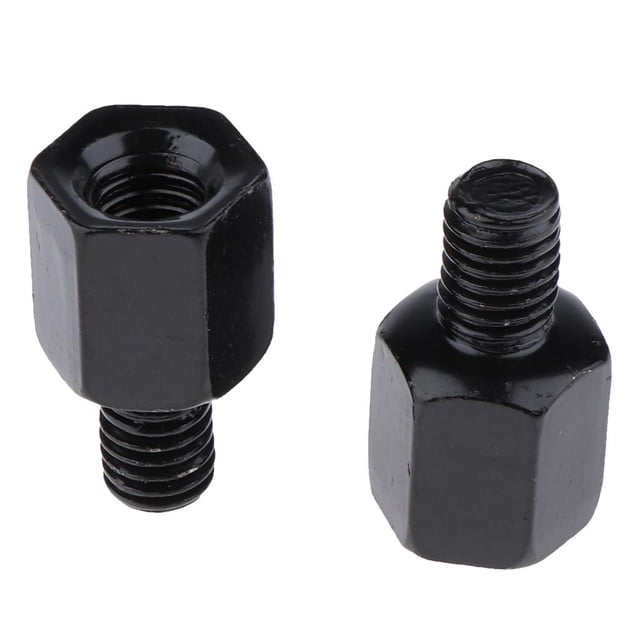 2x tornillos del adaptador del espejo retrovisor del espejo de Tornillos adaptadores de rosca a derecha, tamaño ( W): 26 x Macarena Perno adaptador de espejo retrovisor