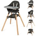 thumbnail image 1 of Patiojoy 3 in 1 High Chairs for Babies and Toddlers, Eat and Grow Convertible Highchair with Foot Rest Black, 1 of 9