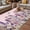 Light Pink Light Purple, variant on Purple Floral Outdoor Rug for Patio/Deck/Porch, Non-Slip Large Area Rug 6 x 9 Ft, Spring Lavender Daisy Butterflies Botanical Indoor Outdoor Rugs Washable Area Rugs, Camping Rug Carpet Runner