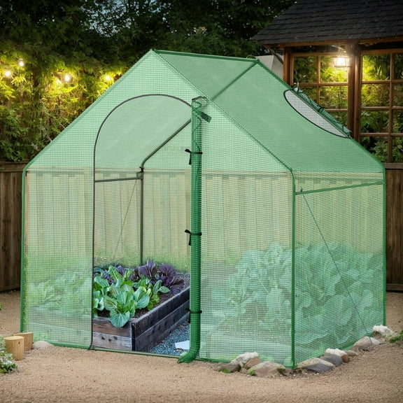 Resenkos Portable Outdoor Warm House with PE Cover and Roll-up Zippered Door