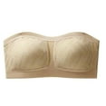 thumbnail image 1 of Women‘s Solid Color Strapless Bra  Enhanced Bust Appearance  Non Slip  Thin Bandeau  Push Up Bra, 1 of 5