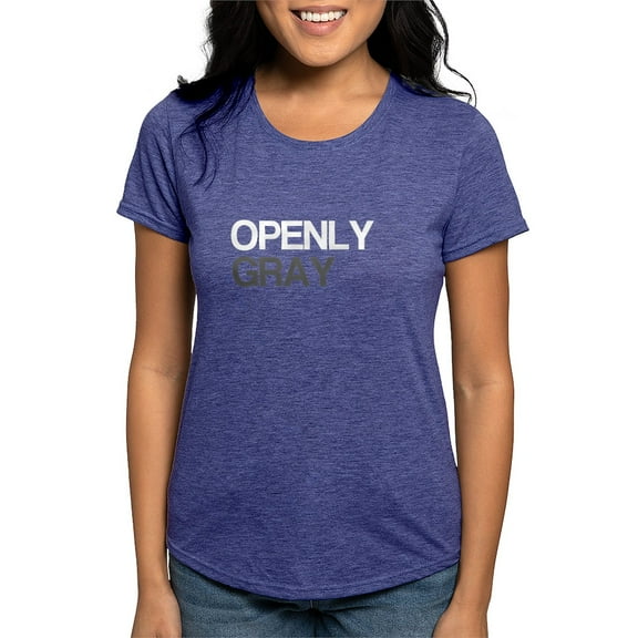 CafePress - Openly Gray T Shirt - Womens Tri-blend T-Shirt