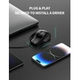 thumbnail image 4 of TECKNET USB Wired Mouse, 6-Button Corded Computer Mouse with 4 Adjustable DPI, Optical Computer Mice with Ergonomic Design and 5FT Cord for Laptop, Chromebook, PC, Desktop, Mac, Notebook-Black, 4 of 9