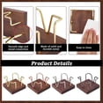 thumbnail image 4 of 4Pcs Sticky Note Holder, Wood and Metal Wire Self Stick Note Pad Holder Dispenser Desktop Organizer Notepad Dispenser for Post Its Home Office Desk Accessories Supplies, 4 Color, 4 of 7