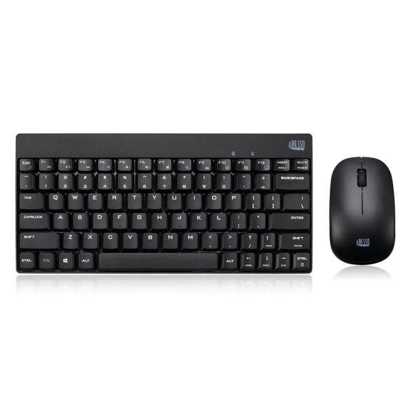Adesso WKB-1100CB Combo mini clavier et souris sans fil résistant aux éclaboussures
