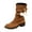 Brown Suede Ankle Booties, variant on Women's Winter Boots Suede Ankle Booties Low Heel Bowknot Warm Shoes Comfortable Fashionable Boots Army Green 37