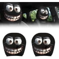 thumbnail image 1 of Funny Cartoon Car Headrest Covers – 2PCS Universal Fit,Head Rest Covers Funny Eye,Big Eyes Cars Seat Protector Cover,Automobile Headrest Protector,Universal Interior Cars Accessories(Style-A,2PCS), 1 of 8