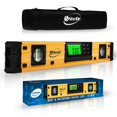 thumbnail image 1 of Shefio Digital Level - 18 Inch Magnetic, IP54 Dustproof and Waterproof - Protractor - Includes Batteries and Carrying Case, 1 of 4