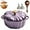Purple-E, variant on Pumpkin Dutch Oven Pot with Lid , 4 Qt Enameled Cast Iron Pumpkin Shaped Dutch Oven ,Non-Stick, Oven & Stove Safe Pumpkin Pot , For Soups, Stews, Baking & Holiday Gift Giving