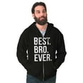 thumbnail image 5 of Best Bro Ever Brother Relative Family Zip Hoodie Sweatshirt Men Brisco Brands L, 5 of 6