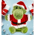 thumbnail image 4 of DolliBu Santa Alligator Stuffed Animal Plush Hand Puppet - Super Soft Wild Animal Dress Up with Red Santa Claus Outfit, Cute Holiday Christmas Gift - 9 Inches, 4 of 6