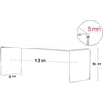 thumbnail image 2 of Jusalpha 4 Pcs Large 13'' Clear Acrylic Risers, Display Risers Shelf Showcase Fixtures for Retail, Display Stand for Amiibo Funko POP Figures, Cupcakes, Food Display, Cabinet Organizer(13''x 4.5''x 6, 2 of 5