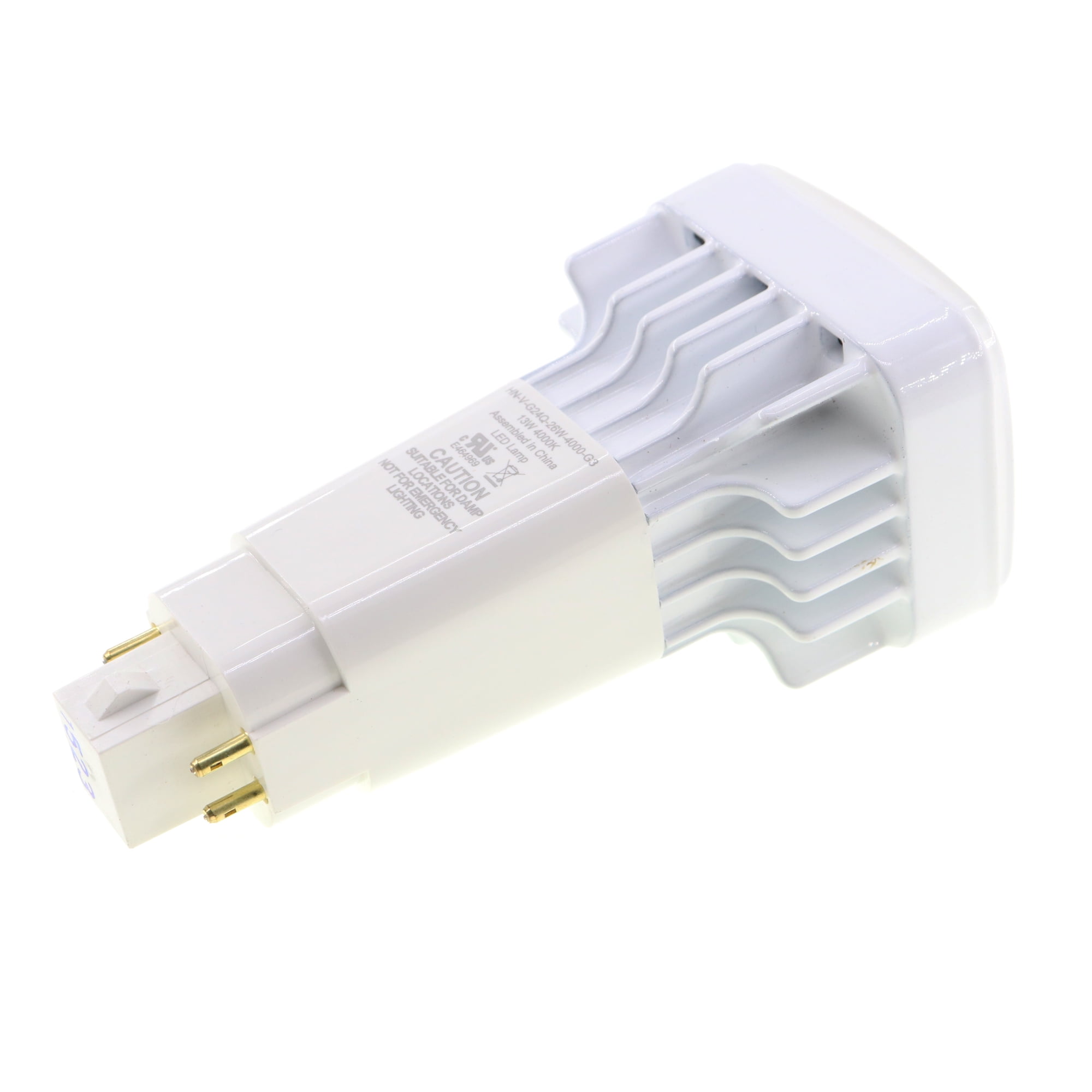 LUNERA HN-V-G24Q-26W-4000-G3 Helen LED Lamp, Vertical Long 4-Pin Bulb, 4000K, 13W, Gen3