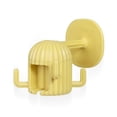 thumbnail image 1 of Plastic Hanger Detachable Self-adhesive Seamless Punch-free Waterproof 360 Degree Rotating Hook Rack Holder Accessories Yellow, 1 of 9