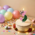 thumbnail image 3 of Birthday Number Candle, Glitter Mermaid Themed, 1 Piece,Suitable for Kids Birthday Party Cake Decoration, 3 of 5
