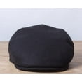 thumbnail image 2 of Hanna Hats of Donegal Vintage Flat Tweed Cap 100% Wool Driving Irish Men's Black Hat Handcrafted in Ireland, 2 of 7