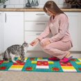 thumbnail image 3 of Pioneer Flower Floral Print Pattern Kitchen Rugs Sets Of 2, Anti Fatigue Non Slip Washable Floor Mats for Kitchen Sink Laundry, 17X30 Inch + 17X47 Inch, 3 of 6