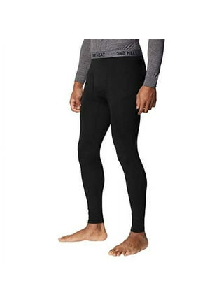 Men'S Pants Men'S Autumn Winter Comfortable Thermal Warm Fitting  Bottompants Leggings Pants Black M YRY