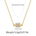 thumbnail image 1 of Zhuge Collar colgante hecho a mano, conjunto redondo con colgante de circonita (oro), 1 of 2