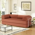 thumbnail image 2 of Modern 3-Person Convertible Sleeper Sofa Bed, 4-in-1 loveseat Sleeper, Comfy Removable Floor Couch for Living Room with Detachable and Washable Fabric, 2 of 9