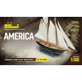 thumbnail image 2 of Mamoli MM04 - America - Pre-Carved Wooden Hull Ship Model Kit - Scale 1/140 Length 370mm (14.5"), 2 of 2
