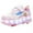 Pink, variant on Yiomxhi Kids Roller Shoes, Boy Girl Sneakers with LED Light Wheels, Become Sport Sneaker for Christmas Birthday Children Gift, Adjustable Roller Skates Suitable for School and Outdoor
