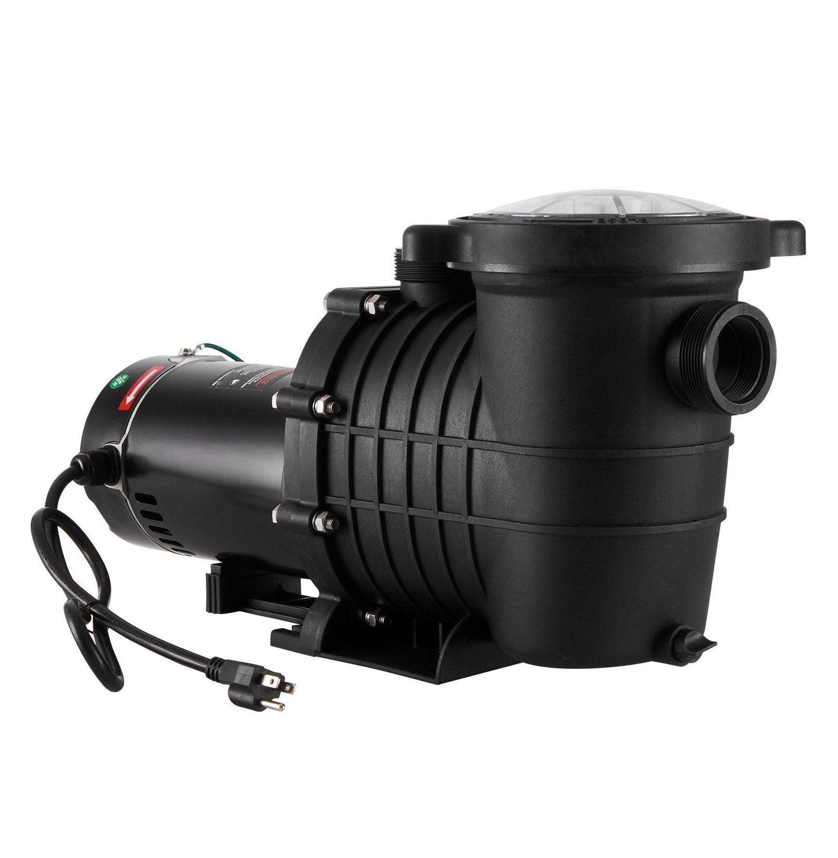 Above Ground Pool Pump 2HP 110 GPM, 110V/240V Single Speed Pool Pump, 59ft Head Pool Pump with Filter Basket for Above Ground Pools, Hot Tubs, Spas