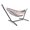 Brown, variant on Double Hammock with Stand Sturdy 440lbs Capacity Hammock for Camping Outside Garden Outdoor Indoor Patio Backyard, Rainbow